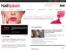 Tablet Screenshot of nailsplash.com